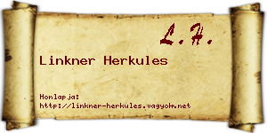 Linkner Herkules névjegykártya